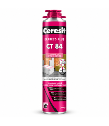 Adeziv poliuretanic pentru polistiren si vata minerala Ceresit CT 84 Express Plus, 850 ml
